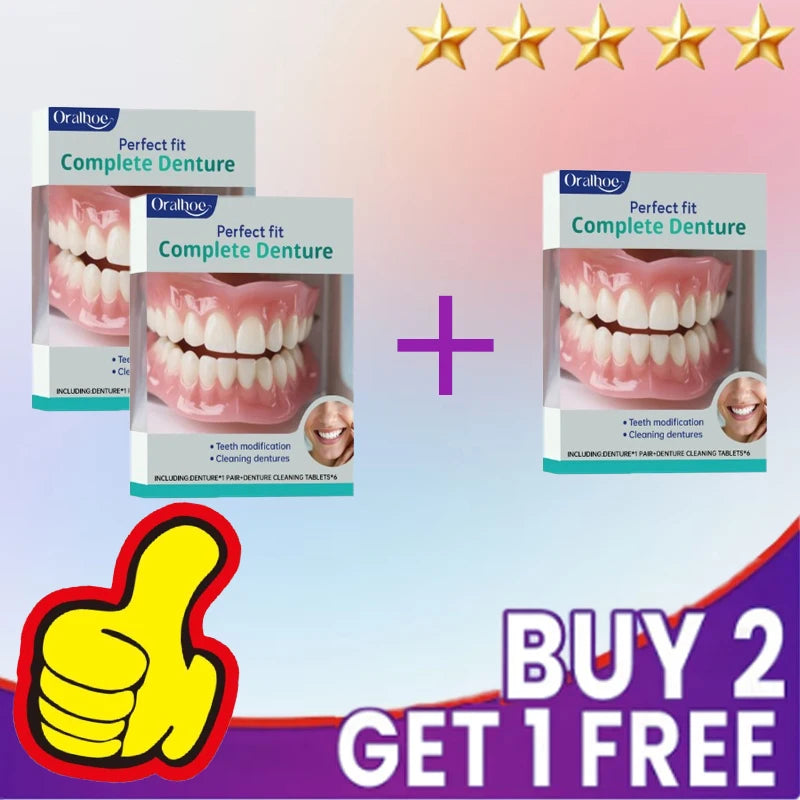 Cosmetic Smile Veneers - Comfortable Upper & Lower Natural Look Teeth - 7