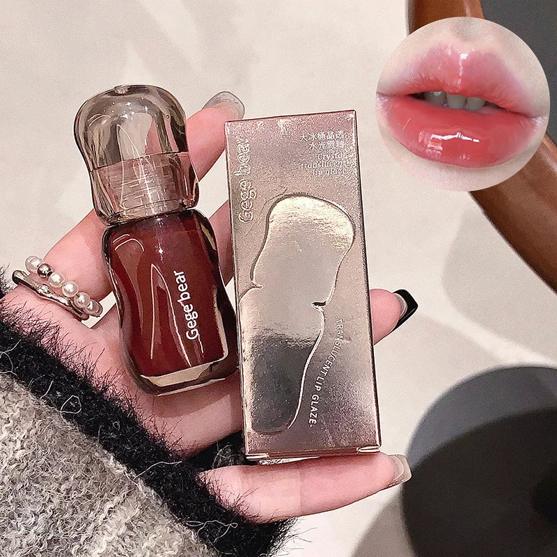 Crystal Gloss Hydrating Lip Tint - Long-Lasting Mirror Finish Plumper