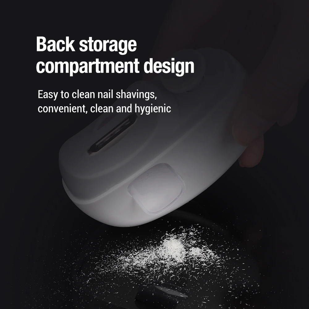 Automatic Electric Nail Clipper with Integrated LED Light & Polisher - 9