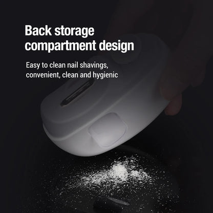Automatic Electric Nail Clipper and Trimmer with Built-in LED Light