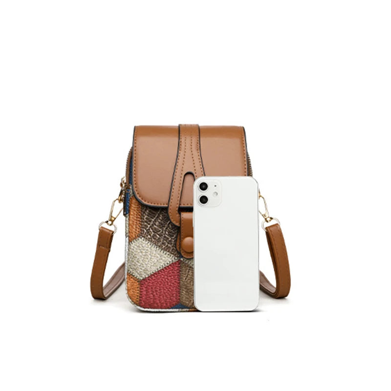 Luxury Stone Pattern Half-Moon Bag