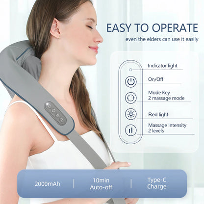 Brushless Neck & Shoulder Massager for Deep Trapezius Relief