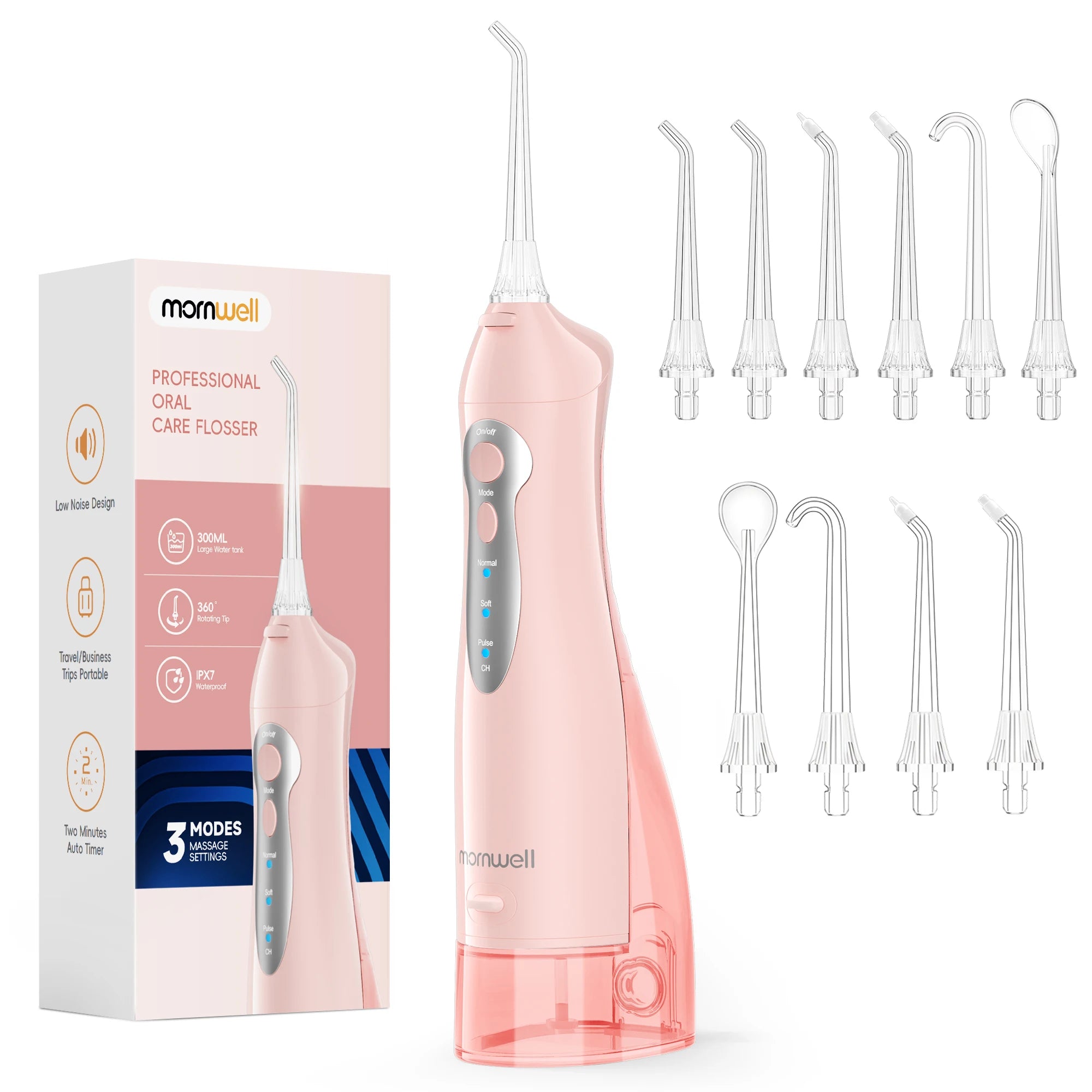 Portable Rechargeable Cordless Water Flosser for Teeth Deep Cleaning - 26