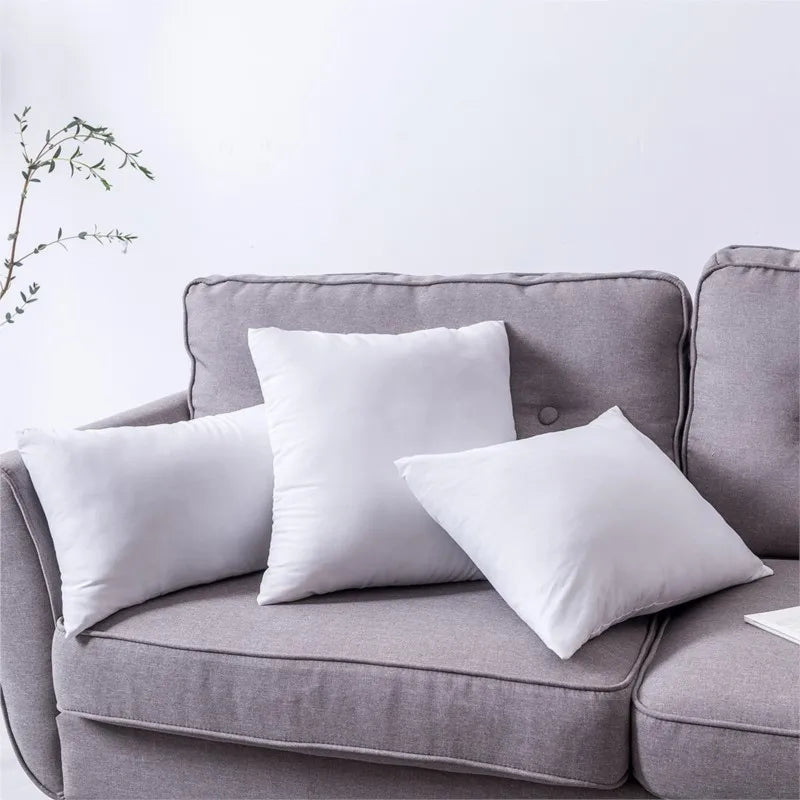 Premium Hollow Fiber Throw Pillow Insert - Soft & Supportive Cushion Core - 3