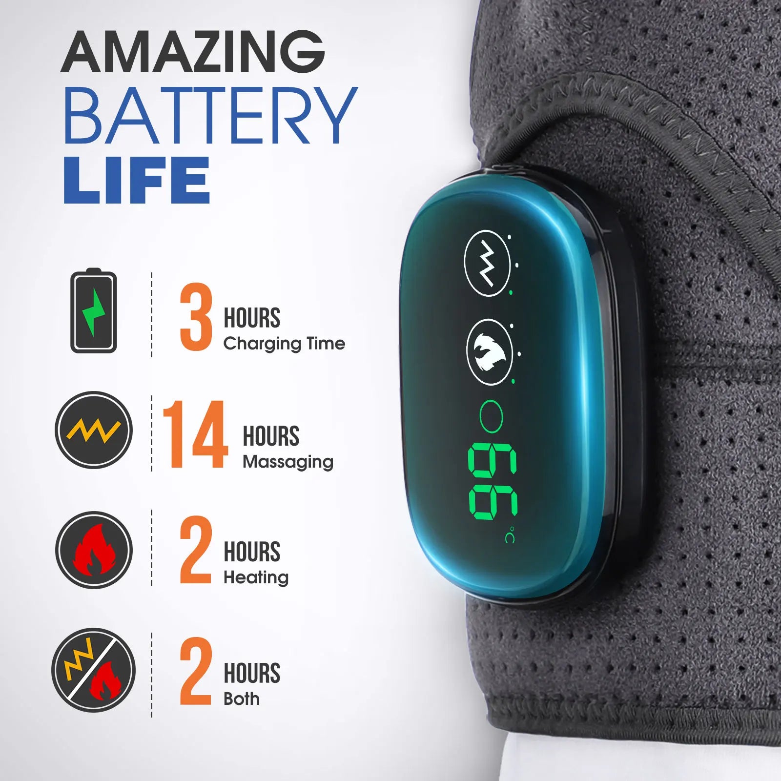Heated Joint Massager Brace for Shoulder Knee Elbow - 13