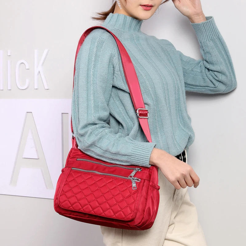 Luxury Nylon Travel Messenger Bag