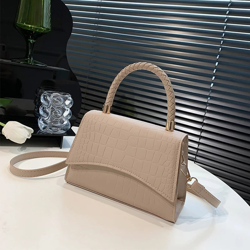 Luxury Retro Crocodile Square Bag