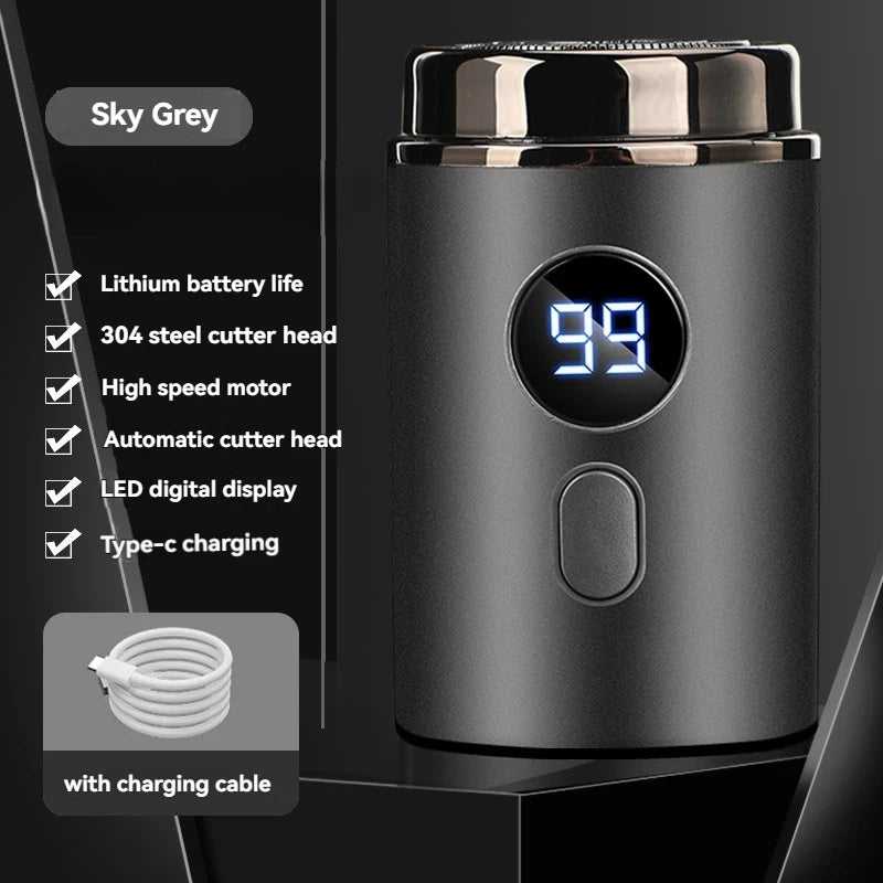 Portable Mini Electric Shaver - Rechargeable Wet/Dry Razor