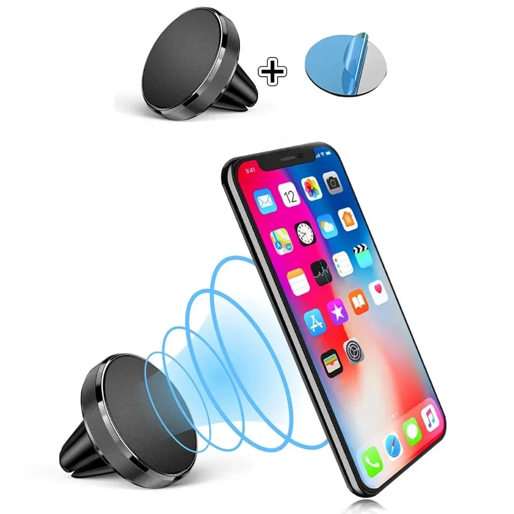Magnetic Air Vent Car Phone Holder - Universal Hands-Free Mount