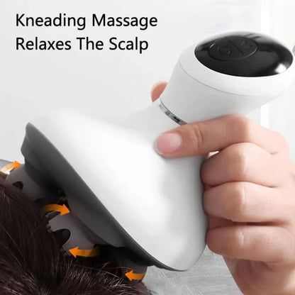 Electric Scalp Massager - Portable Waterproof Head & Body Kneading Device
