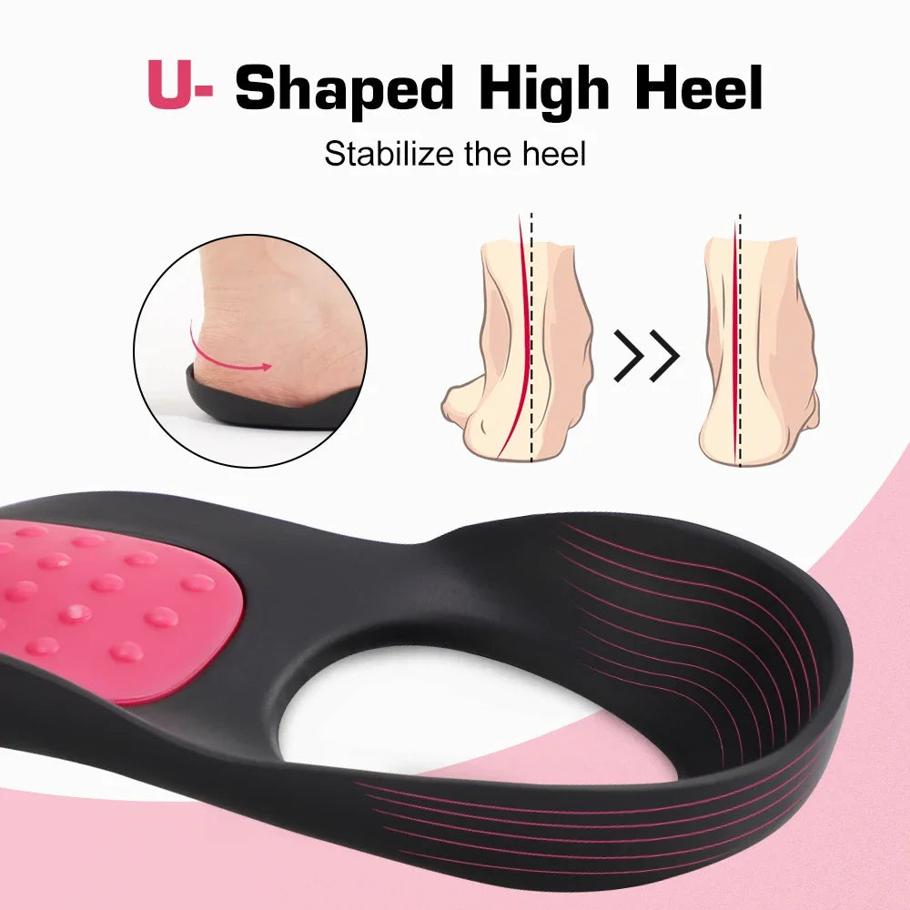 Orthopedic Arch Support Insoles for Flat Feet & Corrective Pain Relief - 4
