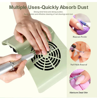 Professional Nail Dust Collector - Quiet Manicure Vacuum