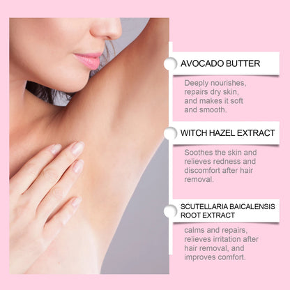 Painless Hair Removal Cream - Gentle Depilatory for Smooth & Silky Skin