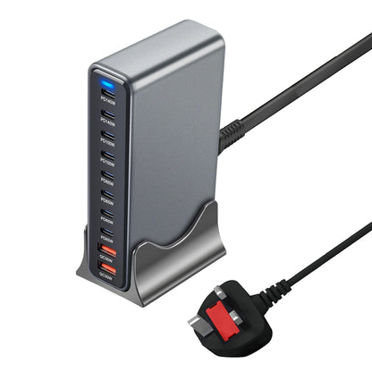 800W 10-Port GaN Fast Charging Station for iPhone, Samsung, and MacBook