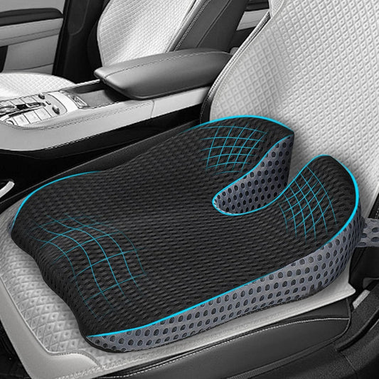 Memory Foam Car Wedge Seat Cushion for Driving & Posture Support