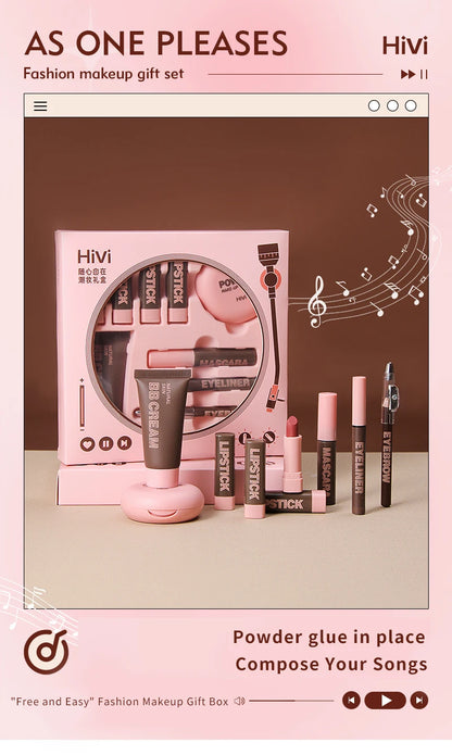 Professional All-in-One Makeup Gift Set - Lipsticks, BB Cream & Essentials