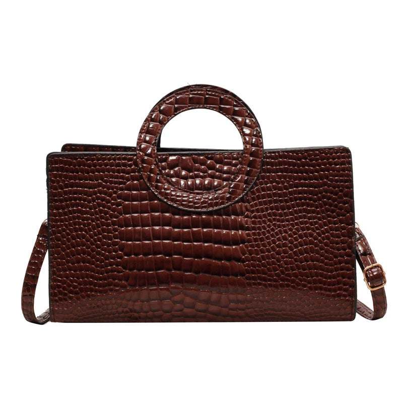 Luxury Crocodile Pattern Tote