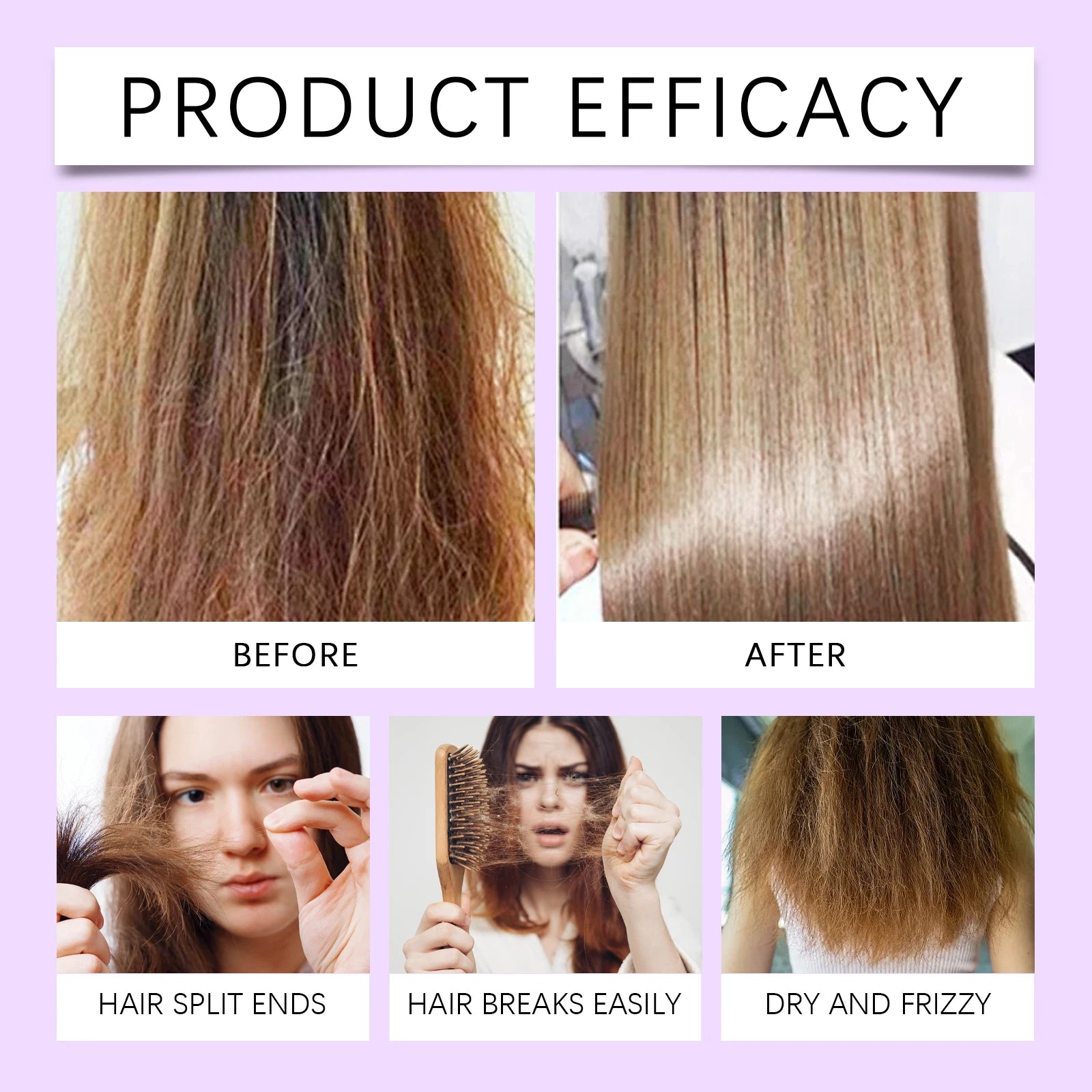 Purple Toning Hair Mask & Shampoo Set for Blonde Hair Repair & Color Protection - 12