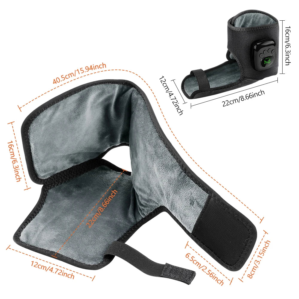 Wireless Ankle Massager with Heat and Air Compression Therapy - 6