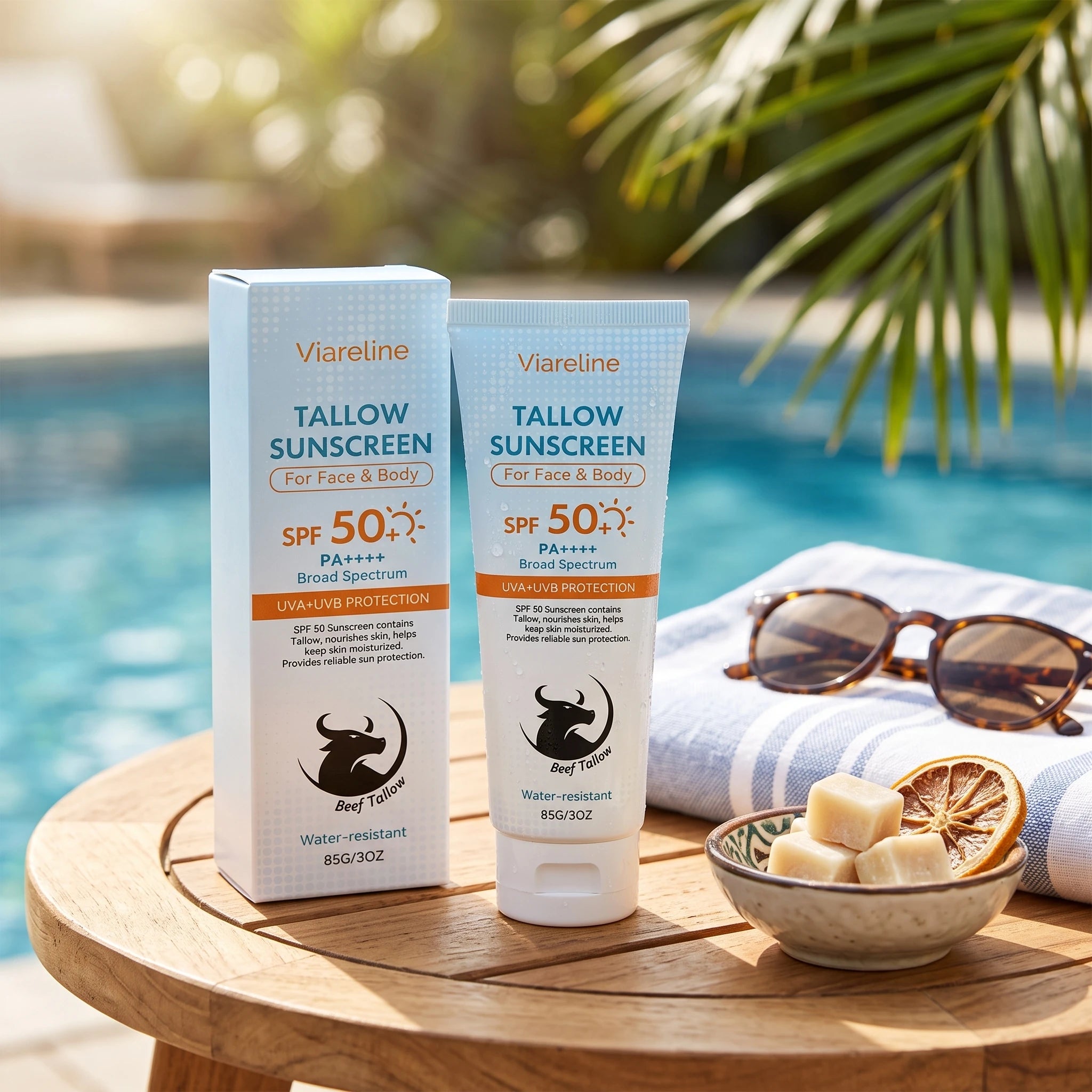 Tallow Sunscreen SPF 50 Broad Spectrum Moisturizing Face and Body Sun Protection - 5