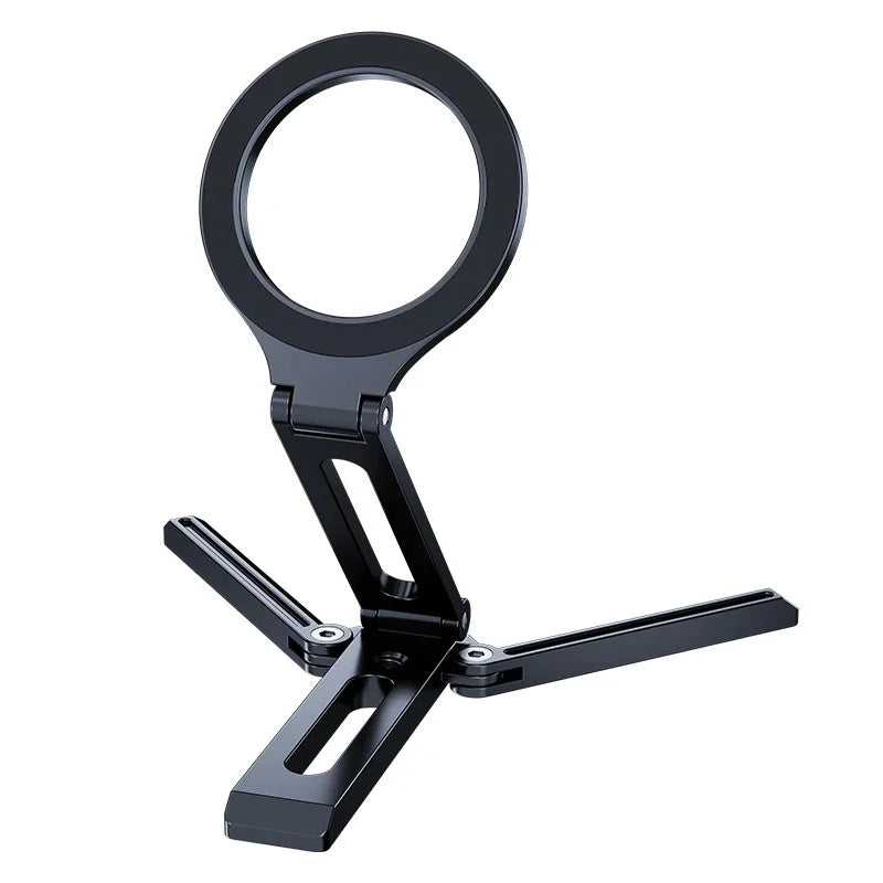 Foldable Magnetic Phone Stand for MagSafe - Aluminum Desktop Tripod