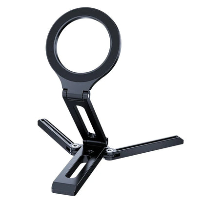 Foldable Magnetic Phone Stand for MagSafe - Aluminum Desktop Tripod