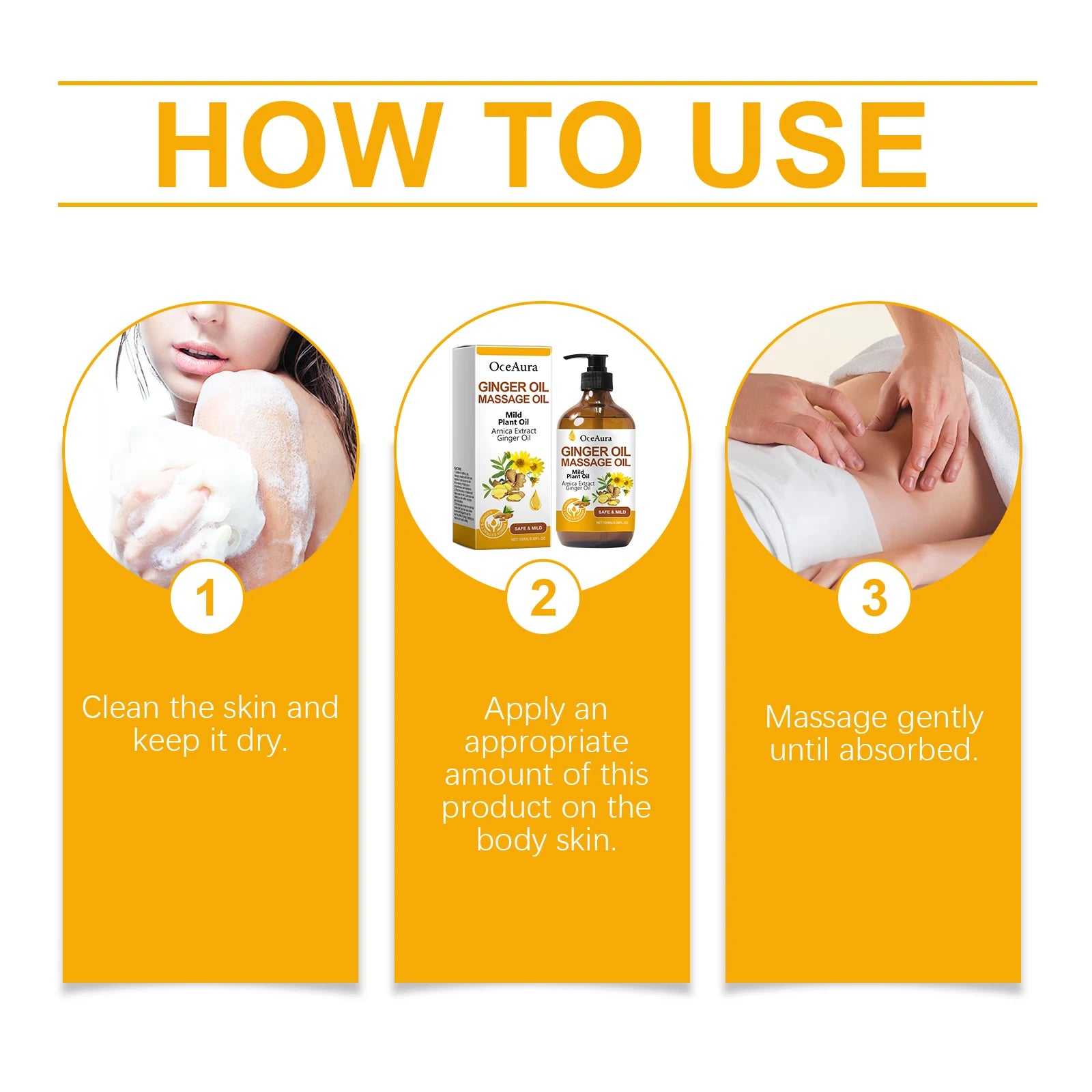 Natural Ginger & Arnica Muscle Relief Massage Oil for Deep Tissue Body Relaxation - 16