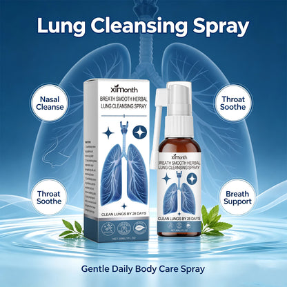 Herbal Lung Cleansing & Nasal Care Spray - Natural Throat & Respiratory Support