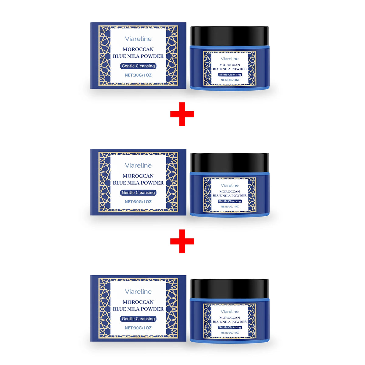 Moroccan Blue Nila Powder Face Mask – Brightening, Exfoliating & Deep Cleansing