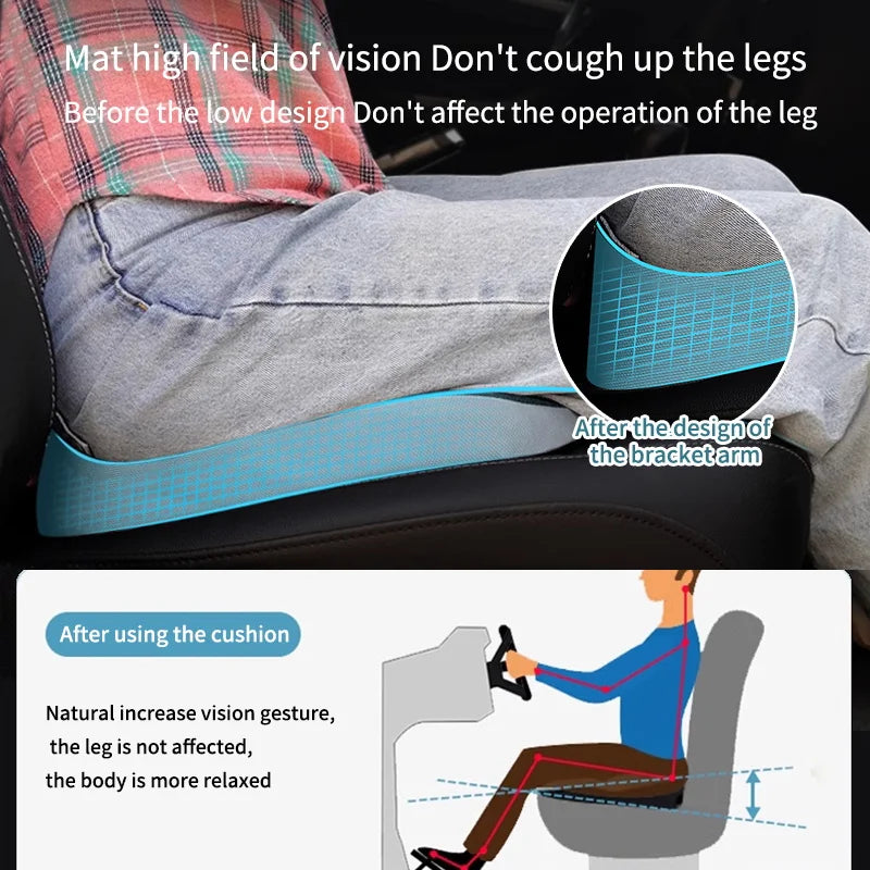 Orthopedic Memory Foam Seat Cushion for Tailbone, Sciatica & Back Pain Relief