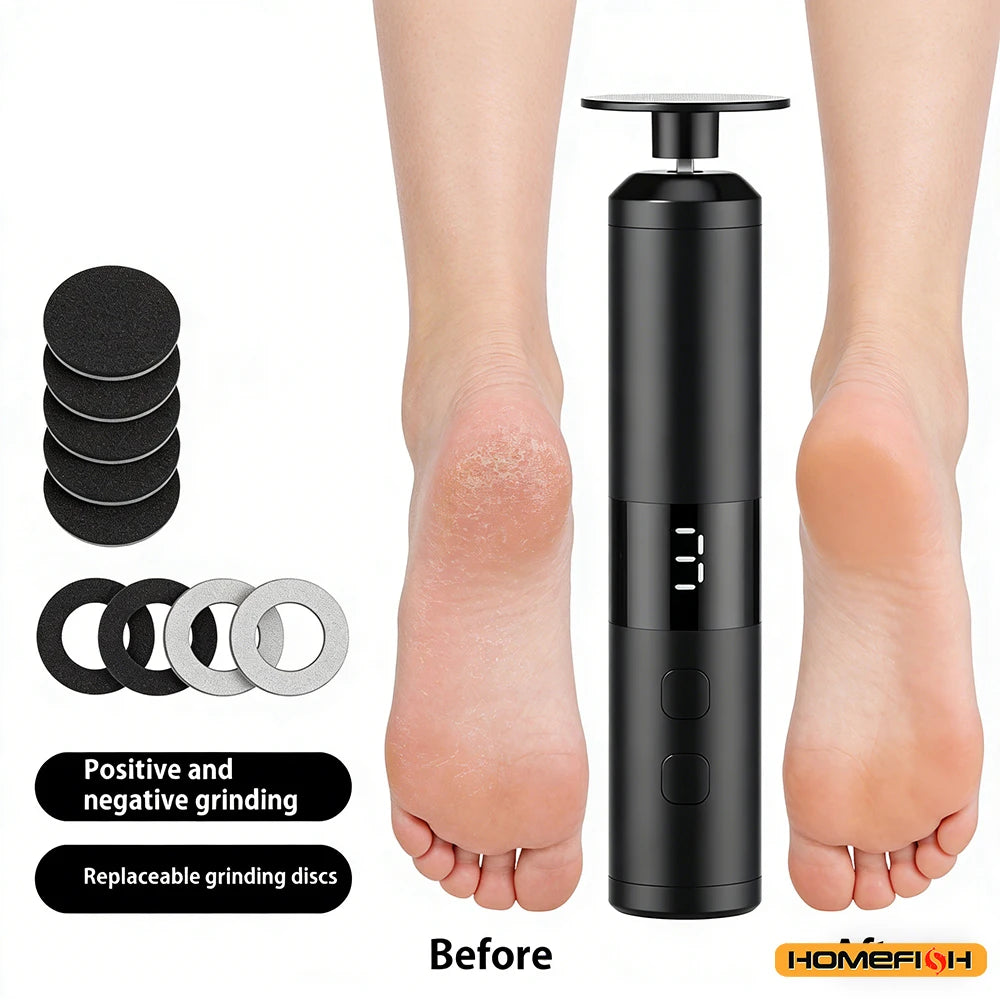 Electric Callus Remover - 3 Speed LCD Rechargeable Foot File - 2