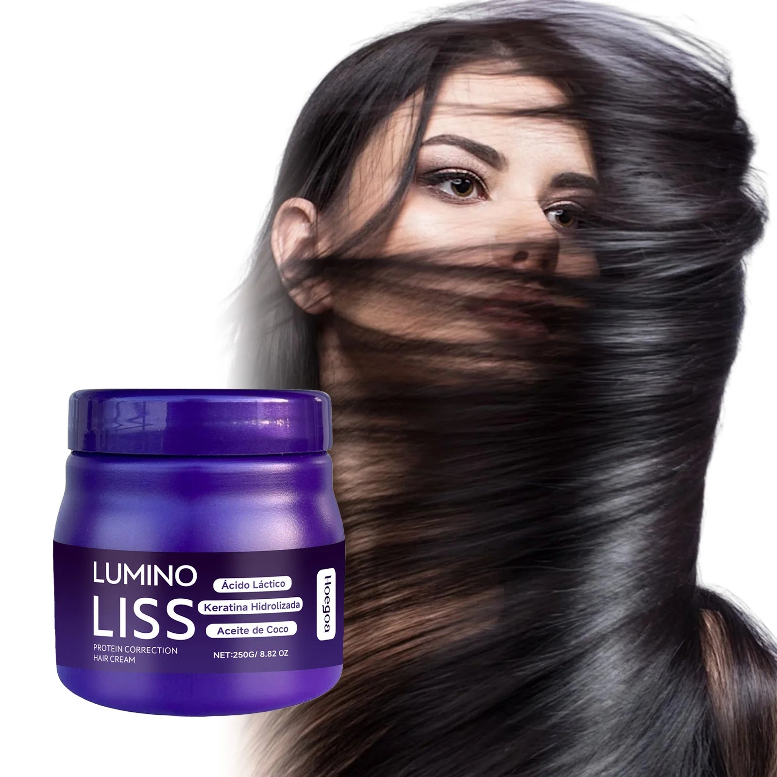 Protein Correction Hair Straightening Cream - Keratin Smoothing & Repair Mask - 10