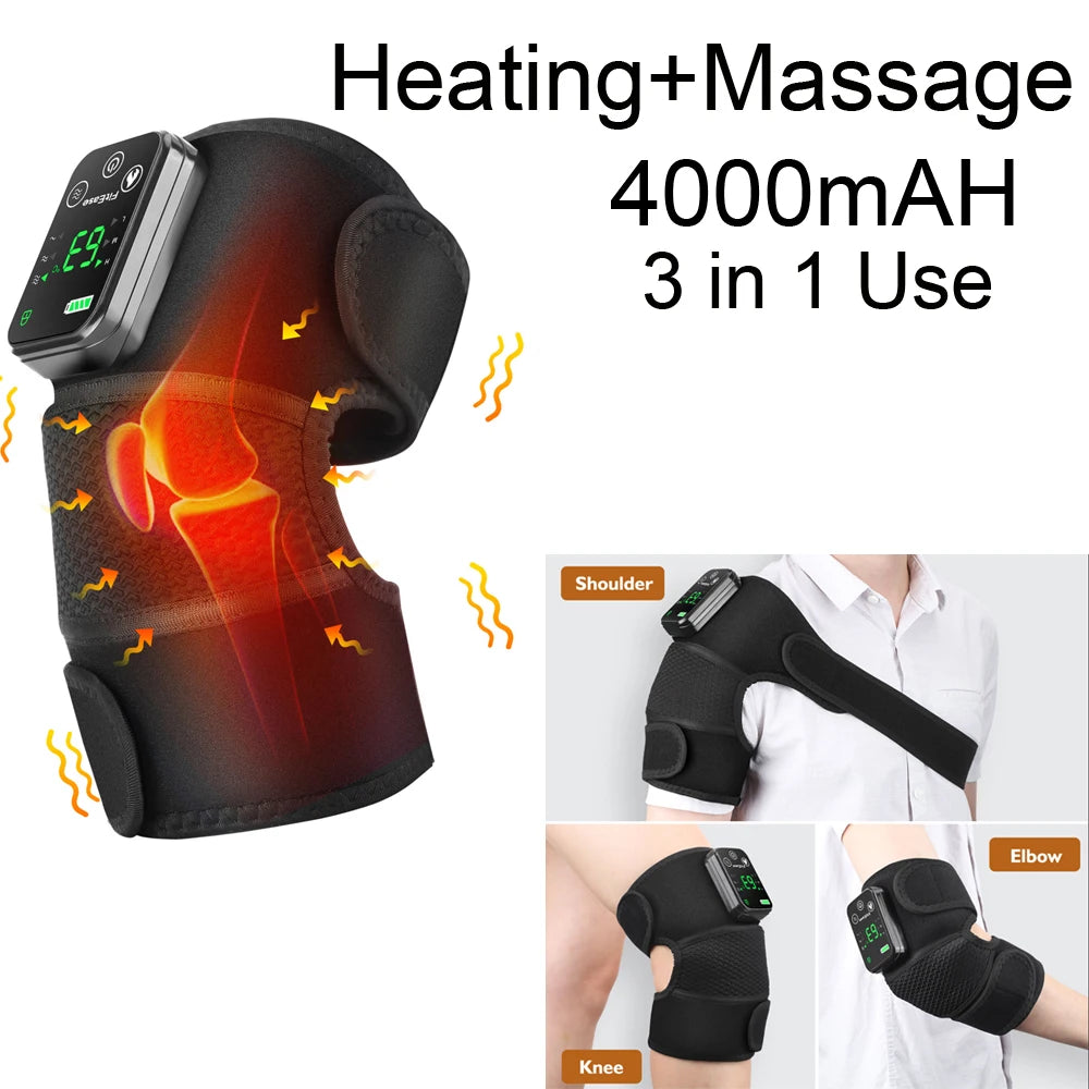 Heated Joint Massager Brace for Shoulder Knee Elbow