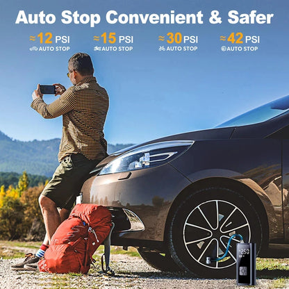 150PSI Portable Tire Inflator & Air Pump