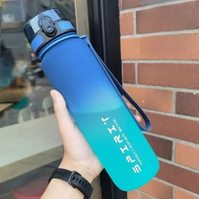 Motivational Sports Water Bottle - Leak-Proof BPA-Free Gym Jug 500-1000ml - 13