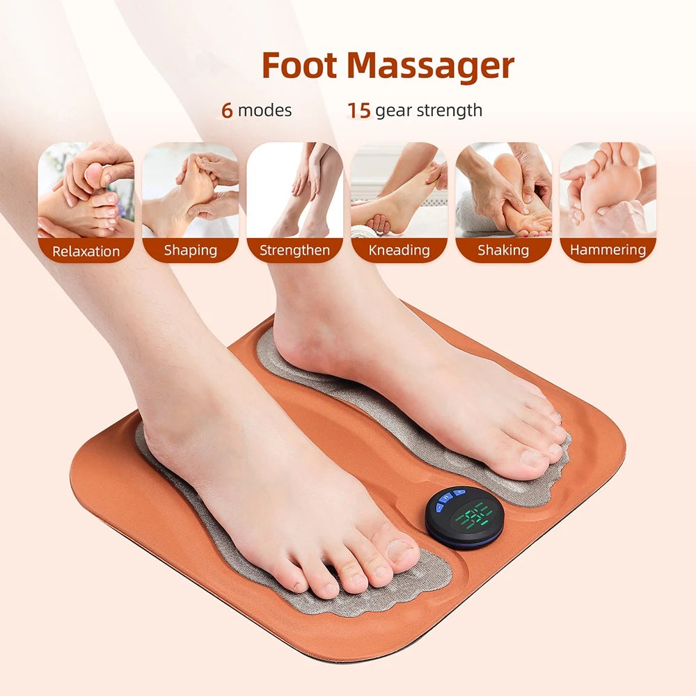Smart EMS Electric Foot Massager Pad for Circulation & Muscle Relief - 2