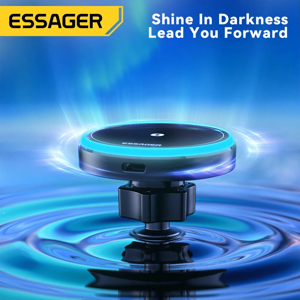 Magnetic Wireless Car Charger & Phone Holder for iPhone 16/15/14 - 4