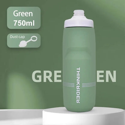 ThinkRider Sports Water Bottle - Leak-Proof Squeeze Bottle for Cycling & MTB