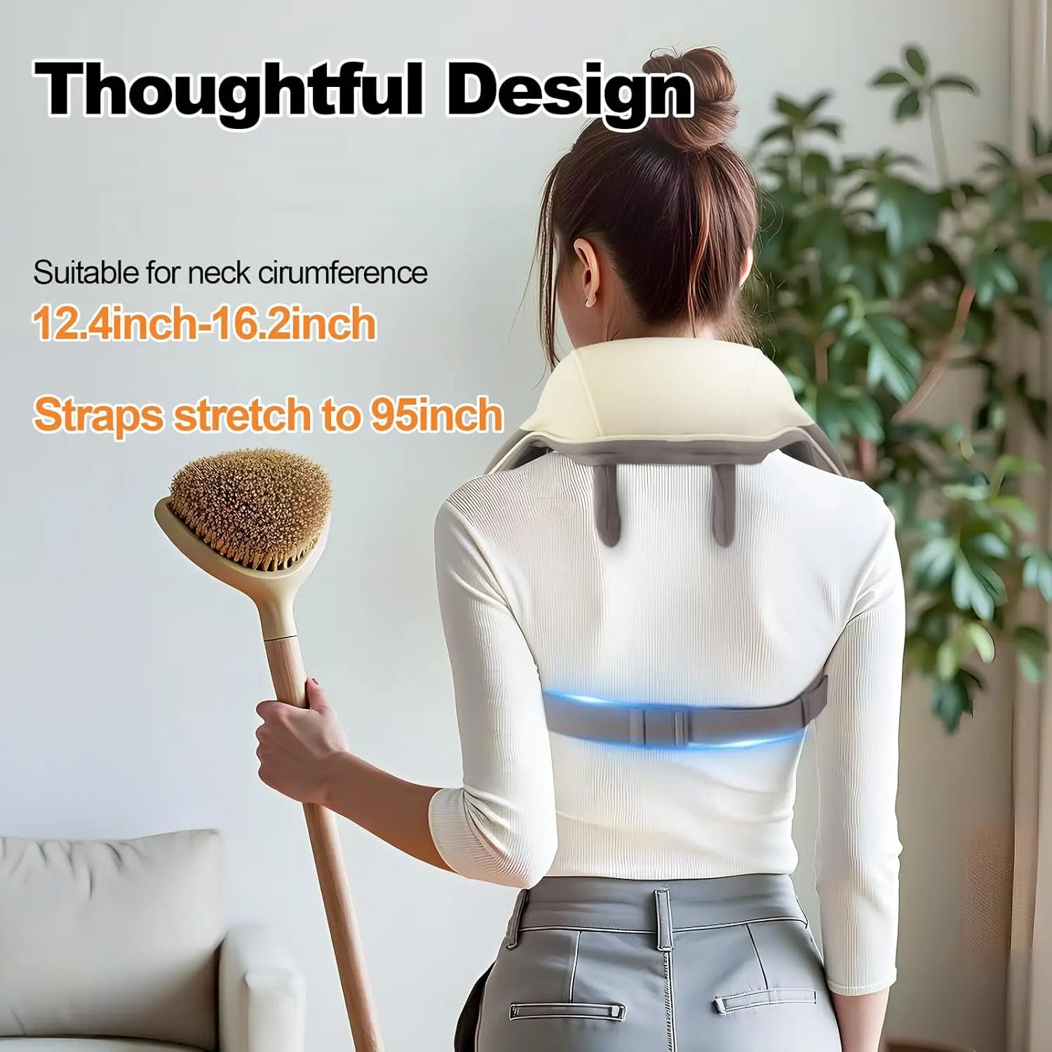 Wireless 6D Deep Tissue Neck & Shoulder Kneading Massager with Heat - 5