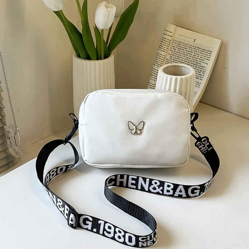 Luxury Quilted Nylon Crossbody Bag