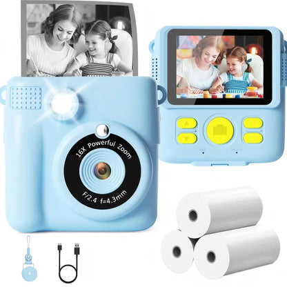 Instant Print Kids Camera with Digital Video Recording & Photo Printing