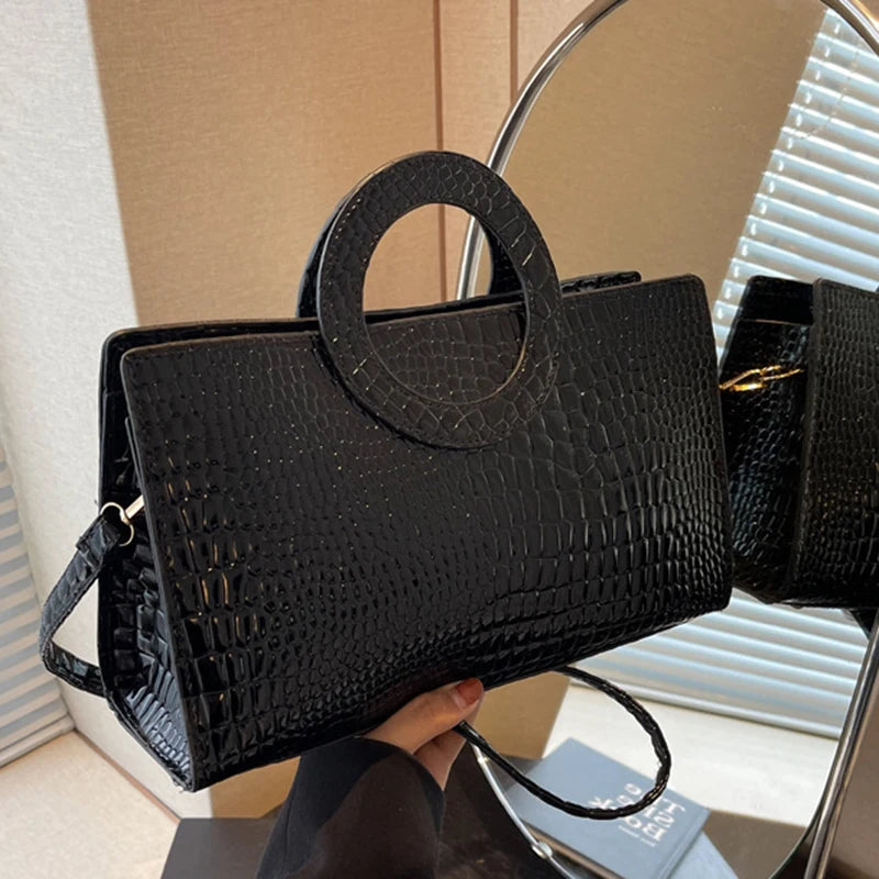 Luxury Crocodile Pattern Tote