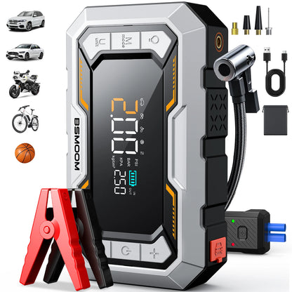 7000A Portable Car Jump Starter with 150PSI Air Compressor & Power Bank