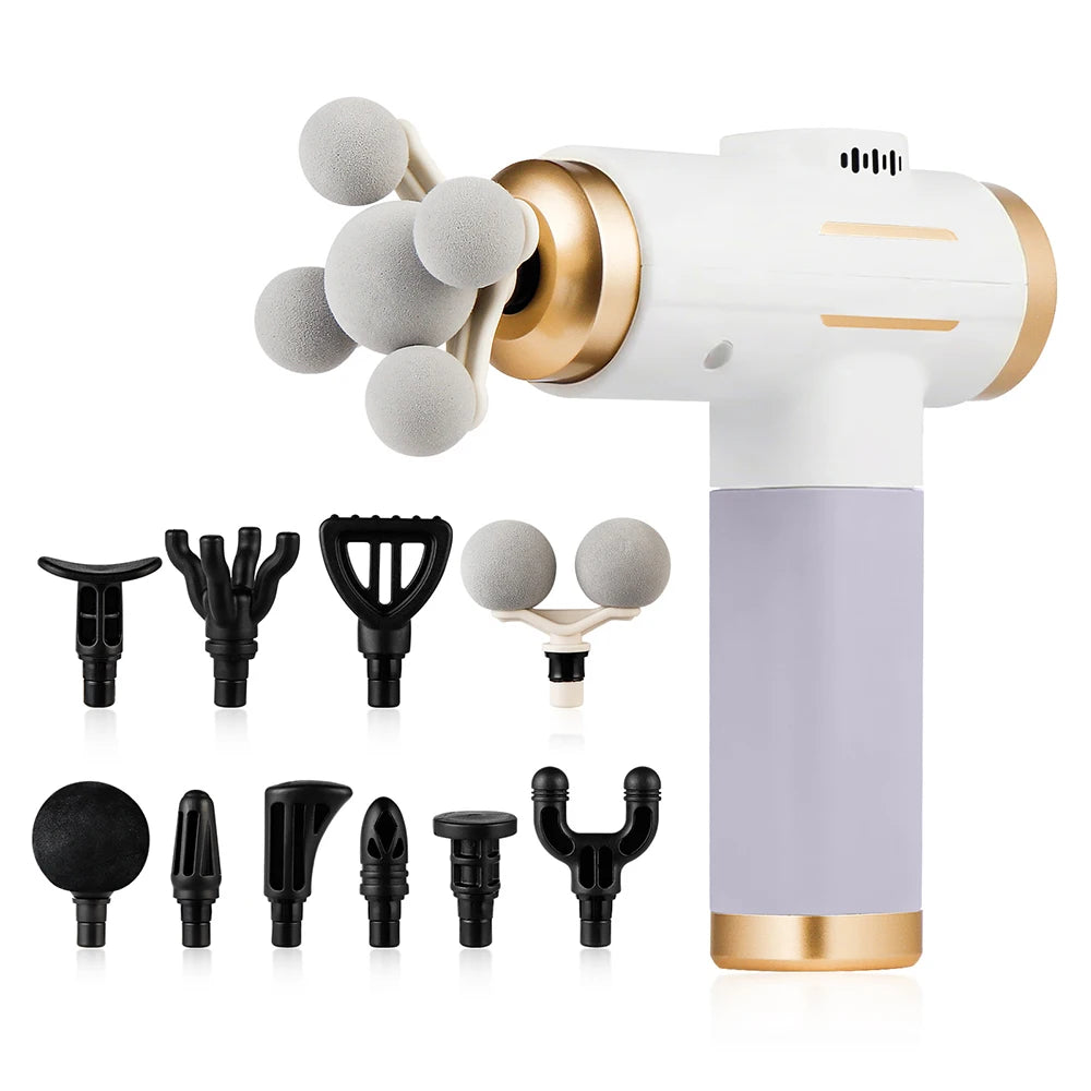 11-in-1 Deep Tissue Massage Gun with 99 Speeds & LED Touch Screen - 14