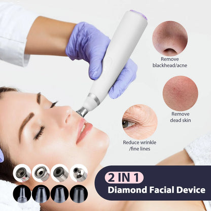 Professional 3-in-1 Diamond Microdermabrasion Facial Machine