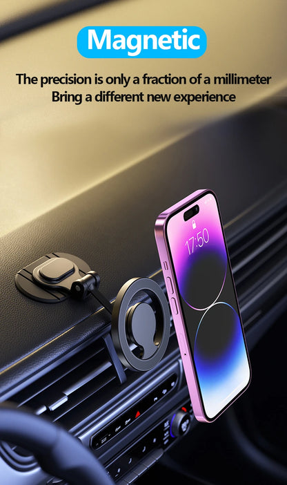 1040° Rotation Magnetic Car Phone Mount for iPhone 16 15 14 13 12 & Android