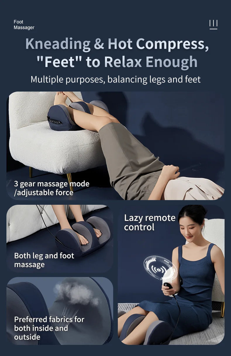 Multifunctional Shiatsu Foot and Leg Massager with Soothing Heat Therapy - 9