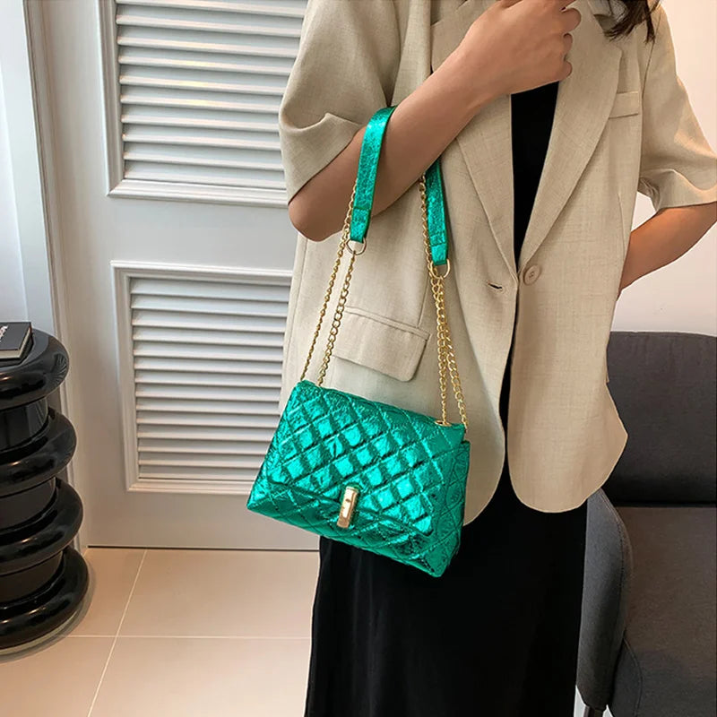 Luxury Sparkly Y2K Shoulder Bag