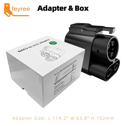 NACS to CCS1 EV Charging Adapter - Fast 500A DC Charging for Ford, GM, Rivian