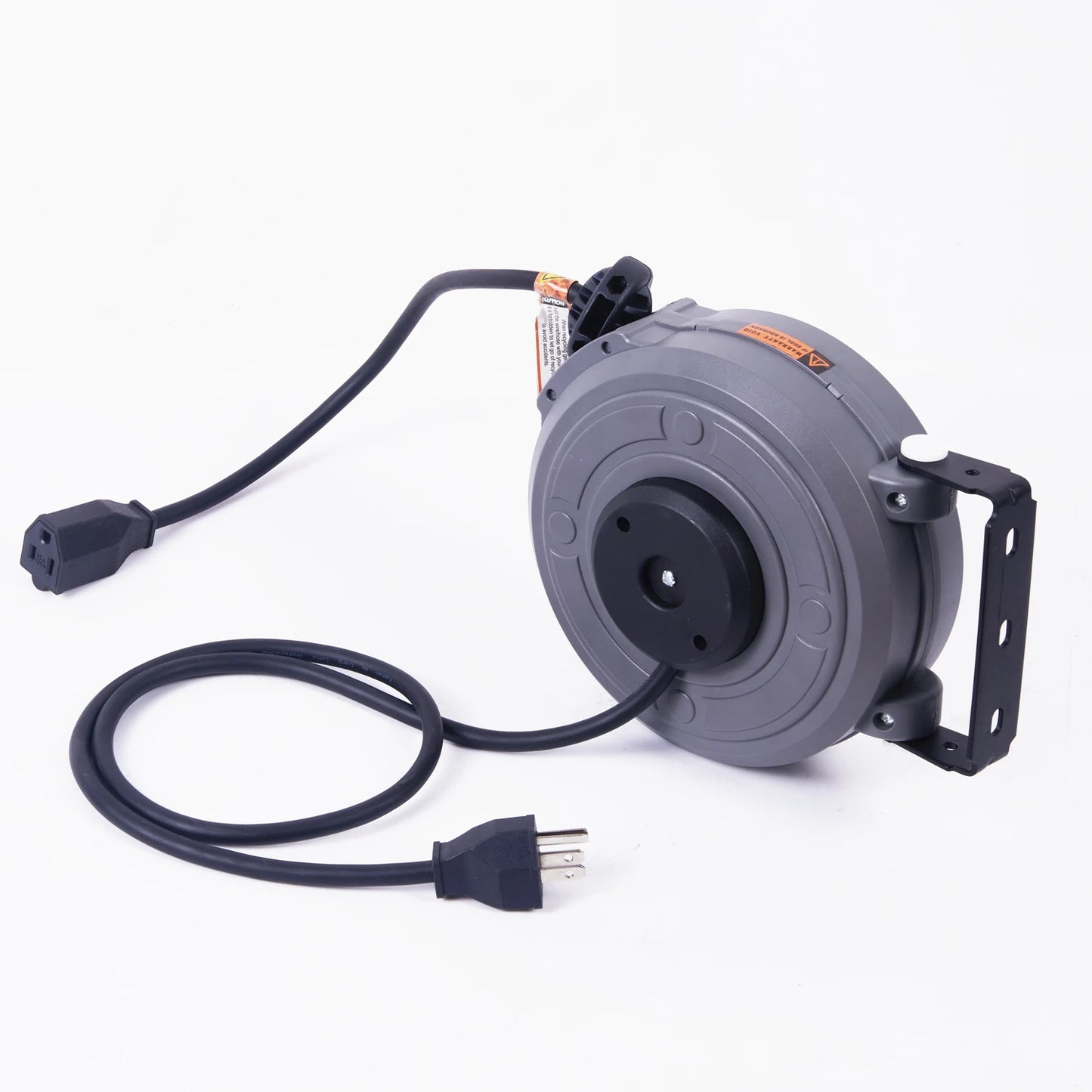 Retractable Electric Cable & Hose Reel - 6m Auto-Rewind Wall Mount Organizer